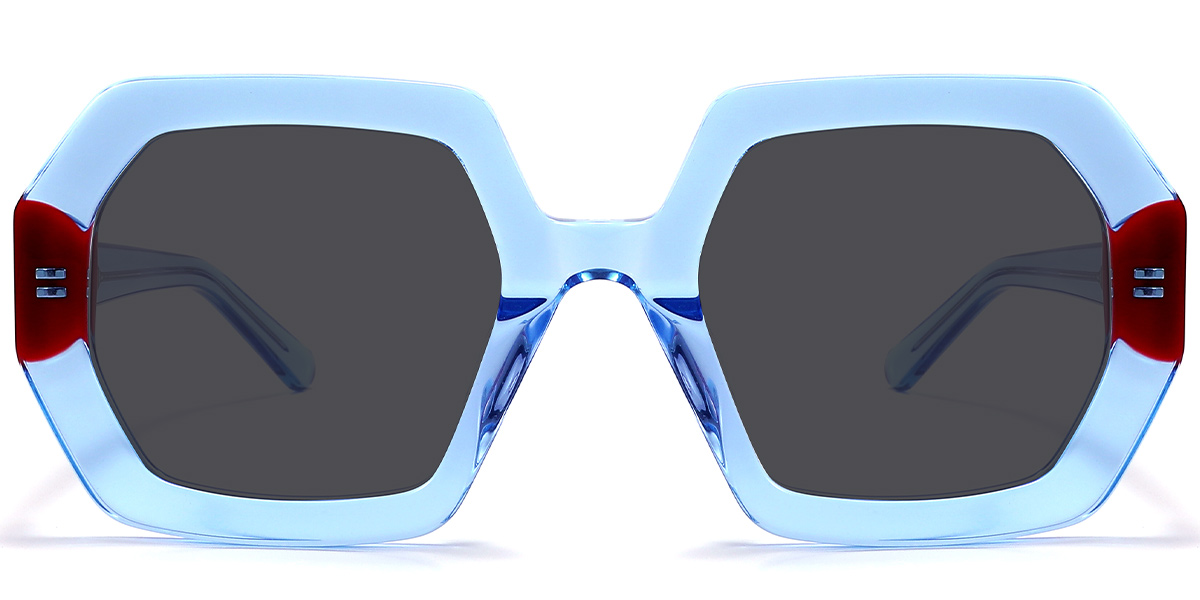 Pattern-Blue+Dark Grey Polarized