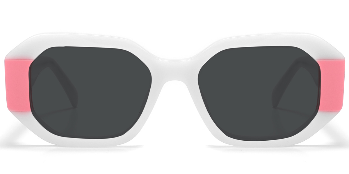 Pattern-White+Dark Grey Polarized