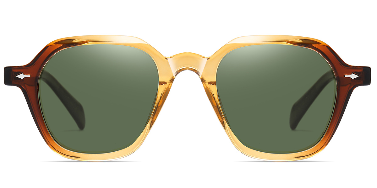 Gradient Brown+Green Polarized