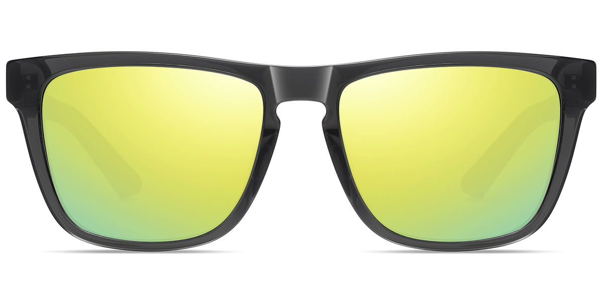 Translucent-Grey+Mirrored Yellow Polarized