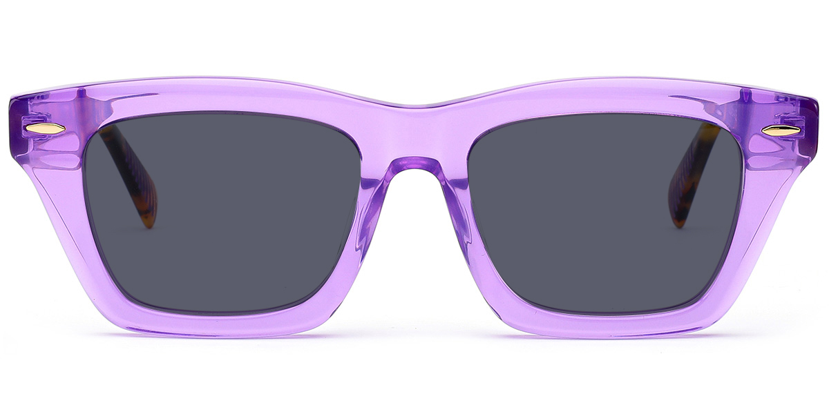 Translucent-Purple+Dark Grey Polarized