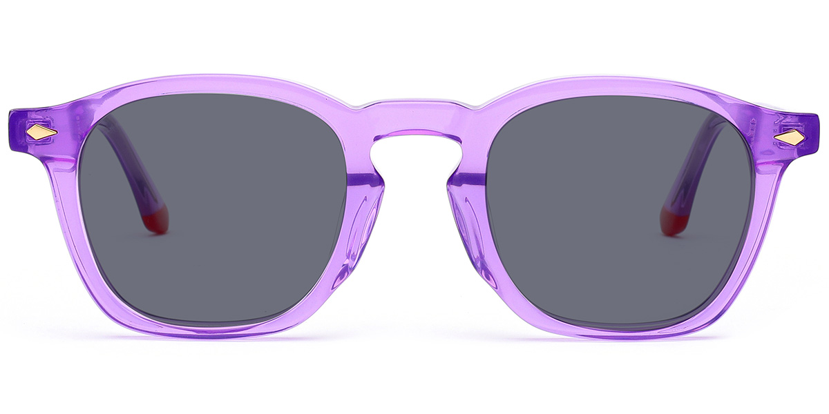 Translucent-Purple+Dark Grey Polarized