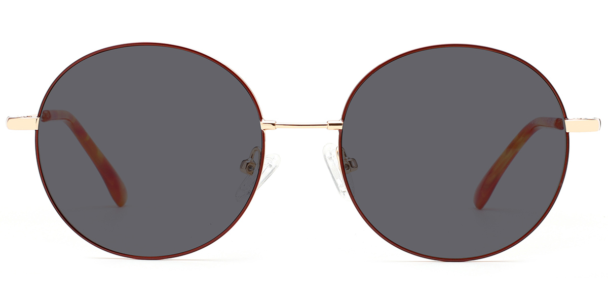 Rose Gold-Red+Dark Grey Polarized
