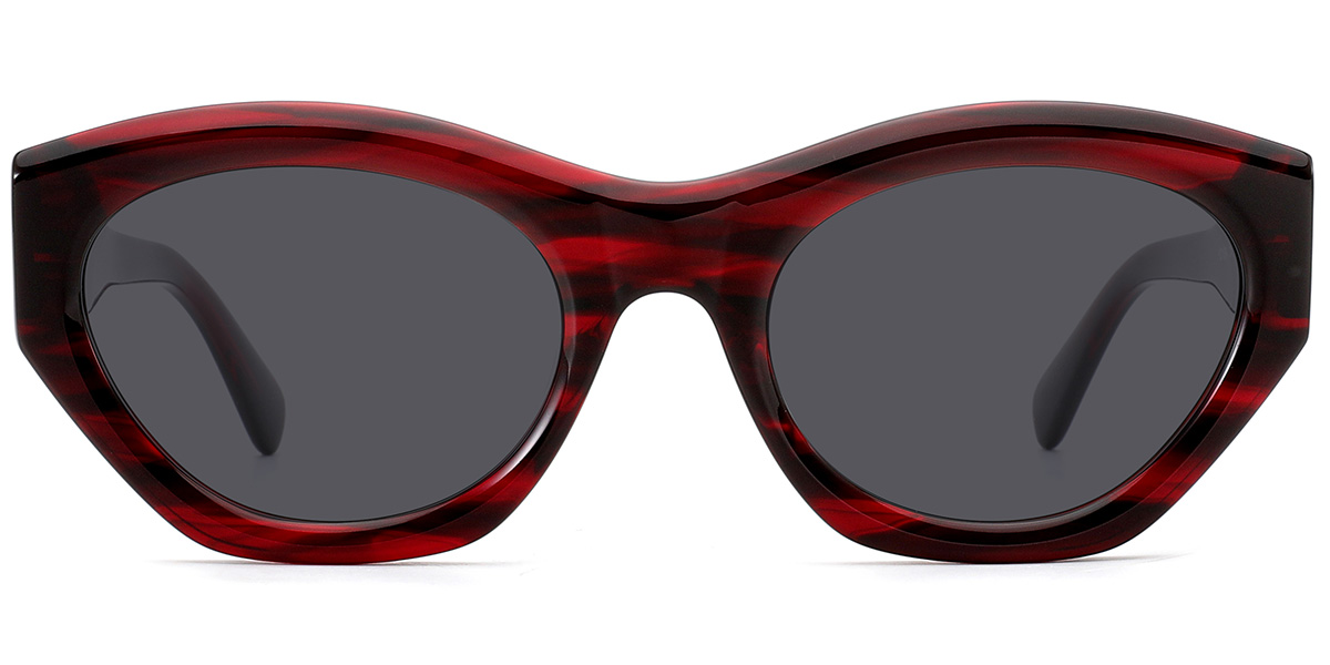 Pattern-Red+Dark Grey Polarized