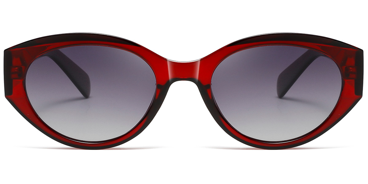 Translucent-Red+Gradient Grey Polarized
