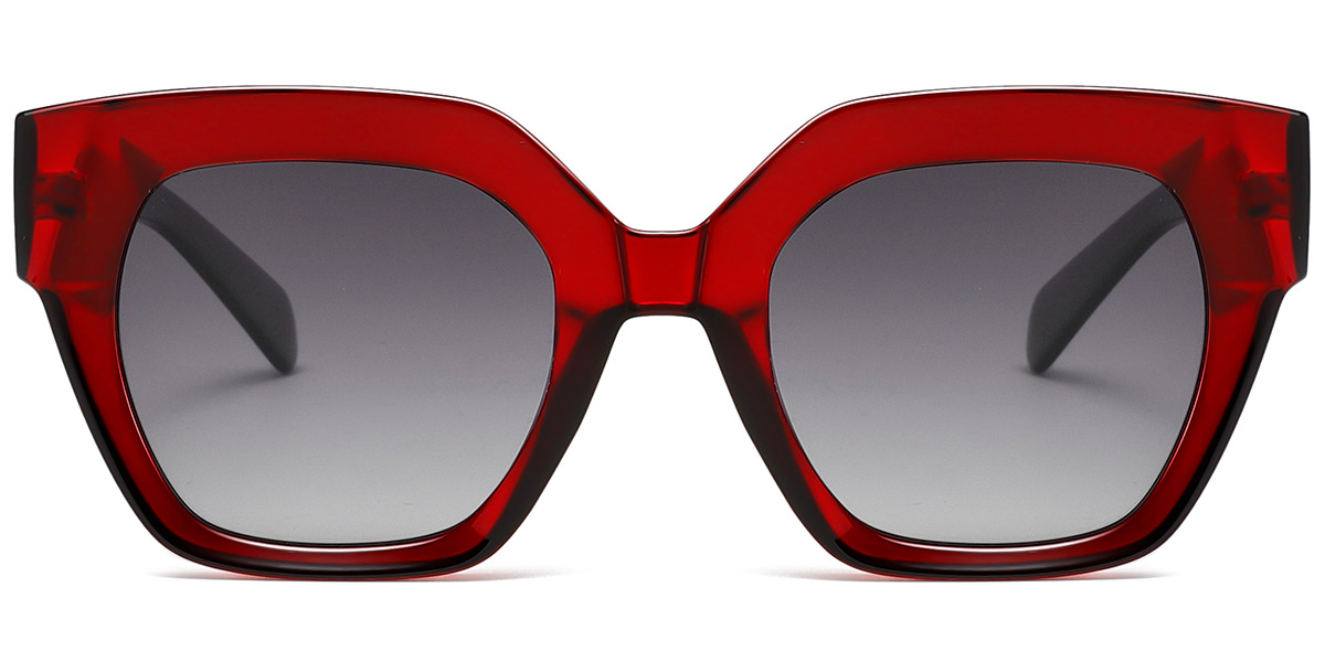Translucent-Red+Gradient Grey Polarized