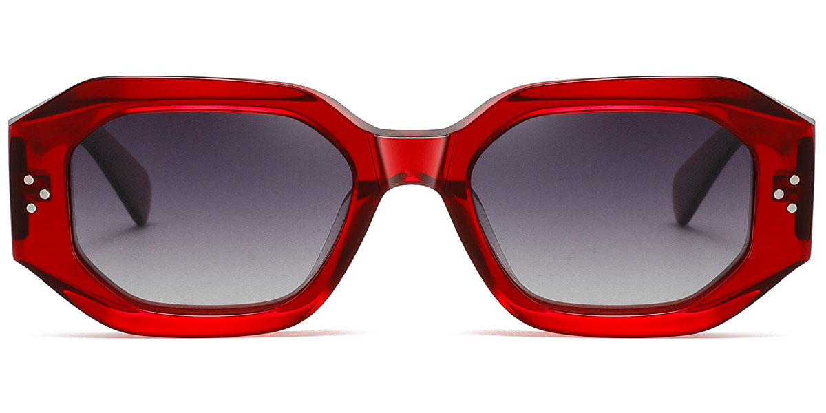 Translucent-Red+Gradient Grey Polarized