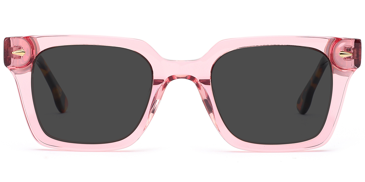 Translucent-Pink+Dark Grey Polarized