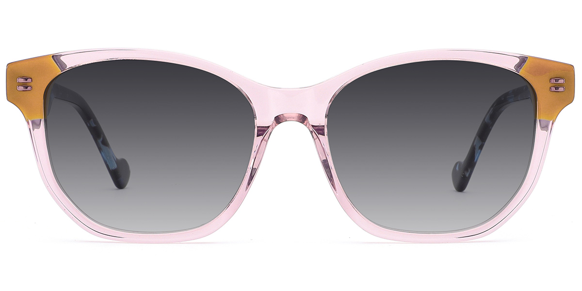 Translucent-Pink+Dark Grey Polarized