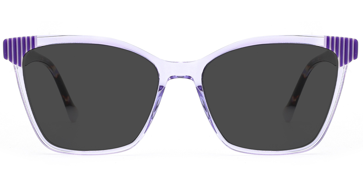 Translucent-Purple+Dark Grey Polarized