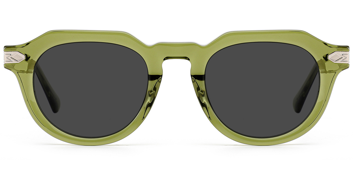 Translucent-Green+Dark Grey Polarized